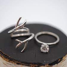 Outward Branch Enhancer In Rhodium Etsy Engagement Rings Printable Ring Sizer Ring Size