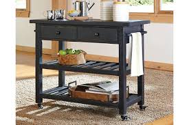 Marlijo Kitchen Cart By Ashley Homestore Black Kitchen Remodel Kitchen Cart Kitchen Decor