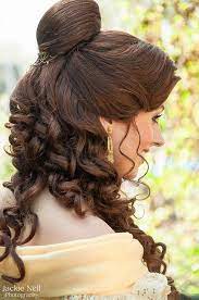 Pin By African American Hairstyles On Disney Only A Dream Away Belle Hairstyle Disney Hairstyles Princess Hairstyles