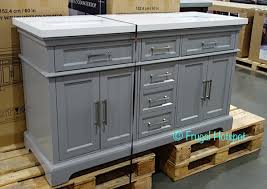 The best double sink vanities can make an even bigger difference because they allow more members of the family to spread out and use the bathroom without jostling for space. Costco Mission Hills 60 Double Sink Vanity W Quartz Top 799 99