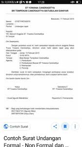 Berikut beberapa contoh surat setengah resmi yang bisa sobat kosngosan jadikan sebagai preferensi Contoh Surat Undangan Setengah Resmi Brainly