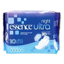 New Essence Ultra Night Is Now Improved With A Special Top Sheet The Pearl 3d Fabric Technology Ensures Increased S Sanitary Pads Hygiene Care Sanitary Towels