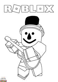 This footballer of roblox roblox simulator robot coloring page is very popular among the hellokids fans. Roblox Cartoon Coloring Page Image Credit Roblox Cartoon Drawing By Yadia Chenia Permission For Cartoon Coloring Pages Coloring Pages Coloring Books