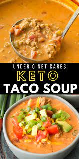 Keto Taco Soup Low Carb Taco Soup Soup Recipes Taco Soup