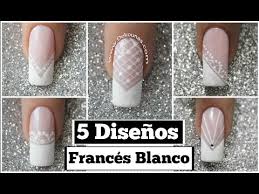 El caso es que por ese motivo saque un ratito para grabaros este pequeño tutorial de uñas acrílicas, con una de las colecciones de fantasy nails que. 5 Disenos De Unas Facil Con Frances Blanco 5 Easy French Nail Art Resep Kuini