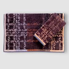 Emanuel Ungaro brown terry guest towel set