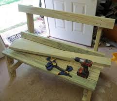 How to build a simple garden bench or seat. Diy 2x4 Bench Sweet Pea