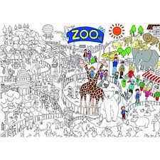 Jour de la terre 35. Jeu De Coloriage Uw1p2 Zoo Coloriage En Poster Taille Geant 100 X 70 Cm Cdiscount Jeux Jouets