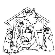 You can print out enough pages to make a coloring book, or give them a page a day to color until christmas. Nativity Scene Coloring Page Nativity Coloring Pages Christmas Coloring Sheets Nativity Coloring