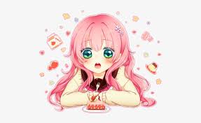Cake Anime Girl And Pink Hair Image Anime Girl Happy Birthday Transparent Png 500x422 Free Download On Nicepng 171,582 anime images in gallery. cake anime girl and pink hair image