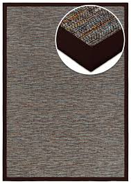Ein versand ist nicht möglich. Teppich Saint Lucia Fine Earth Bordure Dunkelbraun