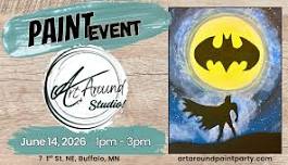 Super Hero Painting at Art Around Studio!