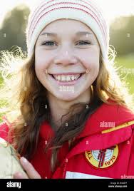 Smiling teen girl sports hi-res stock photography and images