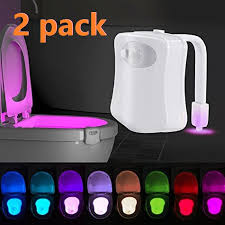 Motion Sensor Toilet Light 2pack Toilet Night Light Motion Activated 8 Color Changing Led Toilet Seat Light Motion Sensor Toilet Bowl Light I2454 Walmart Com Walmart Com