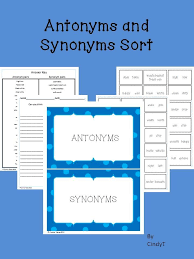 Free Great Practice For Learning Antonyms And Synonyms Antonyms Teaching Language Arts School Speech Therapy