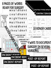 Contraction Hospital Word Surgery