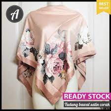 Proses lakaran idea awal sehingga lakaran akhir. Best Collection Tudung Bawal Satin Corak Printed Premium Satin Bidang 45 Shopee Malaysia