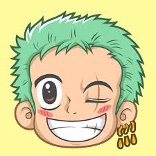 zoro kawai chibi fofo, anime de uma peça. desenho vetorial e arte doodle.  para ícone, logotipo, coleção e outros. 16552343 Vetor no Vecteezy