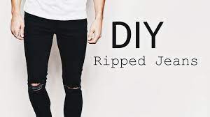 Today's styles include skinny jeans for women and slightly baggy jeans for men. Diy Ripped Jeans Ootd Men S Fashion Street Style Superwednesday Youtube