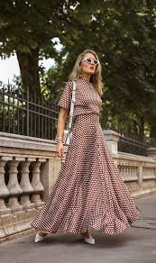 Black And White Polka Dot Maxi Skirt The Brown Polka Dot Set Silk Polka Dot Maxi Skirt With Coordinating Polka Dot The Brown Polka Dot Set Silk Polka Dot In 2020 Dvf Dresses Fashion Dot Dress