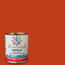 Duralux Marine Paint 1 Gal International Orange Marine Enamel M733 1 The Home Depot