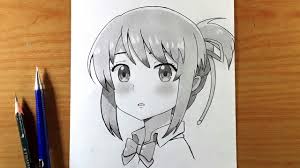 Gambar anime keren menggunakan pensil anime. Cara Menggambar Anime Mitsuha Miyamizu Kimi No Na Wa How To Draw Anime Youtube