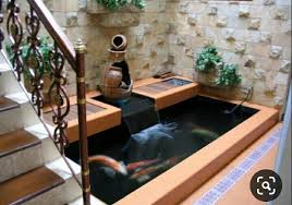 Keberadaan air mancur taman bisa saja menyatu dalam rumah minimalis dan menjadi elemen penejuk rumah. 24 Inspirasi Kolam Ikan Minimalis Indoor Dan Outdoor Abufadli Com