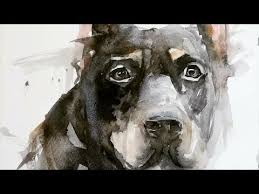 Illustration Of Watercolor Dog Suluboya Kopek Ciziminden Detaylar Youtube Watercolor Dog Illustration Watercolor