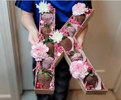Flowers and chocolate covered strawberries box. Chocolate Dipped Strawberries In A Letter Box Natalies Delights