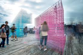 Gallery Of Runaway A Temporary Splash Of Color For The Santa Barbara Waterfront 23 Design Competitions Pavilion Design Running Away