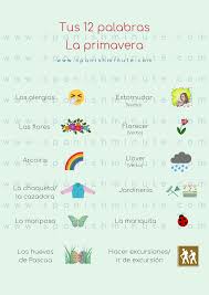 Spanish Lessons Learn Spanish Spanish Courses Online Learn Things About Spring In Spanish Lecciones De Esp Palabras De Primavera Aprender Espanol Espanol