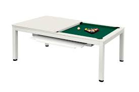 All dining pool tables are available in matching benches, chairs, table top dollys, and cue racks. Pool Table Dining Table Vancouver Ii 7 Ft Matt White Pool Tables 7ft Pool Tables Billiard Tables Dynamic Billard