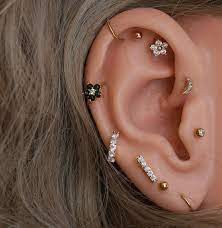 6 Tiny Dancer Earring Pierced Jewels Sale On Now Ft Some Fave New Pierced Lines E Flower Earrings Studs Stud Earrings Unique Large Silver Hoop Earrings