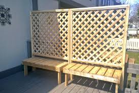Bench With Privacy Wall Screen Google Search Patio Deck Designs Apartment Deck Deck Decorating