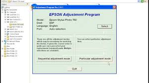 A program that manages a printer. Epson T60 Resetter Youtube