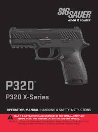 Sig P320 Owner Manual