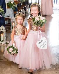 Rose Gold And Pink Flower Girls Katiekavphoto Pink Flower Girl Dresses Flower Girl Dresses Tulle Wedding Flower Girl Dresses
