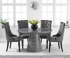 Shop for round marble dining table online at target. Ravello 130cm Round Grey Marble Dining Table With Angelica Chairs