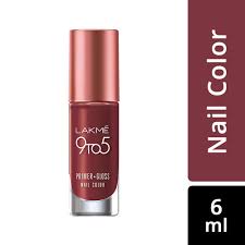 Lakme 9 To 5 Primer Gloss Nail Colour Red Alert 6 Ml