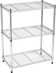 Topwebanswers.com has been visited by 1m+ users in the past month Amazon Com Amazon Basics 3 Shelf Adjustable Heavy Duty Storage Shelving Unit 250 Lbs Loading Capacity Per Shelf Steel Organizer Wire Rack Chrome 23 3l X 13 4w X 30h Home Kitchen