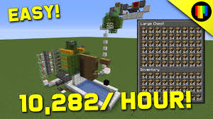 The piece of cactus will fall into the water, the water current will. Best Cactus Farm Design 1 17 0 Tick Alternative Best Easy Minecraft Farms Youtube