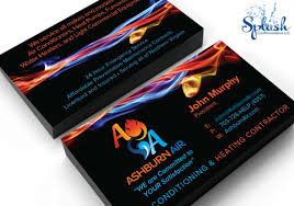 Business cards, set of 40. Ashburn Air Business Cards Splash Communications
