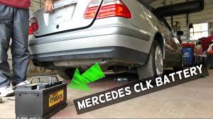 Mercedes W208 Clk Battery Replacement Removal Location Youtube