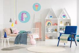 Colorful Kid S Bedroom Interior With A Unicorn Cute Roomstyle Cocuk Odasi Bebek Cocuk