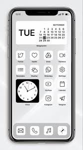 Ios 14 App Icon Pack 100 App Pack Iphone Aesthetic White Etsy In 2020 App Icon Minimalist Icons Icon Pack