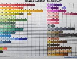 Master Markers Color Chart Markers Color Chart Paper Art