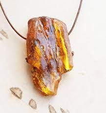 Raw Amber Pendant Genuine Amberstone Necklace Natural Raw Crystal Jewelry Healing Crystal Jewelry Gemstone Jewelry Handmade