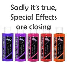 Can also be used for taking out the yellow tones out of the bleached hair. Special Effects Are Closing Hair Dye Gallery