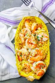 Whether you desire something quick and also very easy, a make ahead dinner suggestion or something to serve on a chilly winter's night, we have the perfect recipe concept for you right here. Low Carb Spaghetti Squash Shrimp Scampi Boats