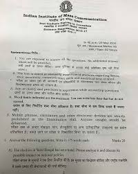 Previous Years Iimc Question Papers For Journalism Course Shiksha